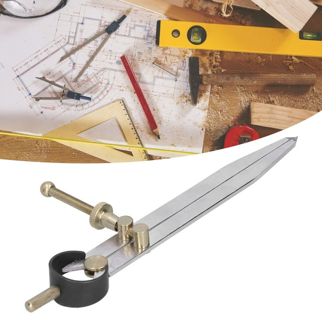 Compass Drawing Tool, Adjustable Wing Divider Carbon Steel Woodworking Compass for Geometry, Drawing, Drafting, Socket Wrenches