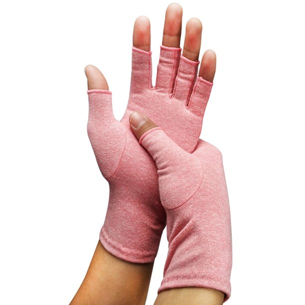 CFR Arthritis Gloves Open Finger Compression Hand Gloves for