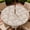 Beige Rose Print, variant on YESAD Round Outdoor Tablecloth For Up To 36in With Umbrella Hole & Zipper Waterproof Elastic Edge Fitted Table Cover Big Sunflower For Patio Picnic Party, Blue Gingham Check