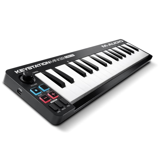 M-Audio Keystation Mini 32 MK3 - Controlador MIDI USB con mini teclado ultraportátil con ProTools Fi