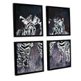 thumbnail image 2 of ArtWall Derek Mccrea "Zebra" 4-Piece Floater-framed Canvas Square Set, 2 of 2