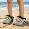 thumbnail image 2 of Toddler Sandals Girl Lightweight Garden Clog Sandals Summer Outdoor Hole Punch Design Slippers for Girls White 4.5-5 Years, 2 of 7
