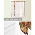 thumbnail image 5 of Hello Fall Squirrel Tie Up Curtains for Kitchen Bathroom Bedroom Windows 63 Inch Length, Orange Plaid Pumpkins Thanksgiving Balloon Drape Curtains Shade Rod Pocket Drapery Curtain Panel, 46"x63", 5 of 7