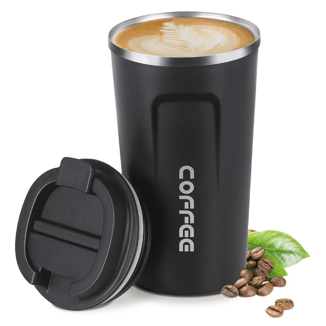 Termo Para Café Con Tapa A Prueba de Fugas, Vaso Para Té De Acero Inoxidable 500ml