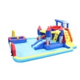 thumbnail image 6 of 7 in 1 Inflatable Slide for Kids, Water Park Trampoline Bouncing House Yard Garden with Splash Pool & Water Gun & Basketball & Climbing Wall & Dual Pools & Soccer– Easy to Set Up, 6 of 7