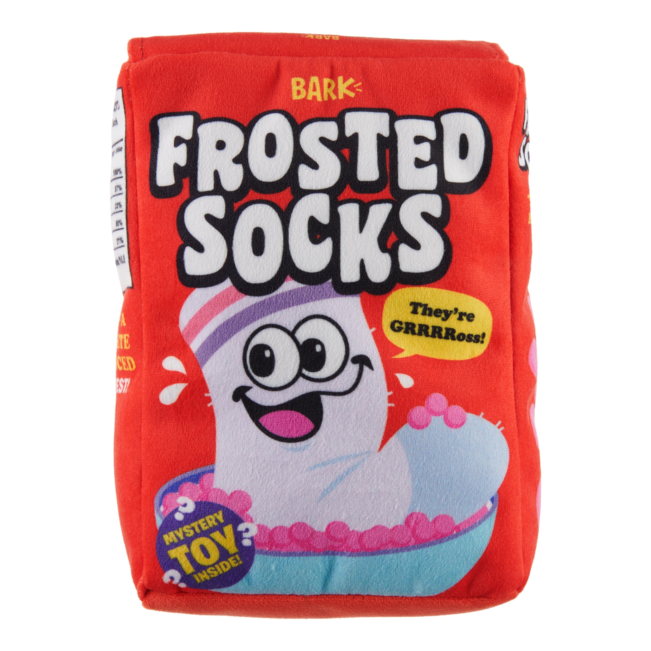 BARK Barkfest in Bed Frosted Socks Dog Toy with Surprise Bonus Toy