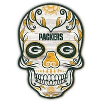 Green Bay Packers 12'' Sugar Skull Sign