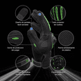 thumbnail image 2 of Guantes Proteccion Pantalla Táctil De Dedo Para Motocicleta Verde XL, 2 of 3