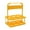 Yellow_Base#4355, variant on Foldable Plastic Basket Beverage Carrier | Portable Drink Holder Stand | Durable Leak-Proof Rack with Ergonomic Handle | Ideal for Outdoor Events, Picnics, BBQ | Size 31x26x18cm | 1-Pack