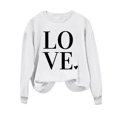 thumbnail image 4 of Erwazi Women Valentine's Day Pullover Sweatshirts Love Heart Print Tops Long Sleeve Crewneck Shirts Fashion Loose Holiday Sweatshirt, 4 of 4