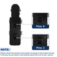 thumbnail image 4 of Interruptor de ventana eléctrica del lado del conductor para Citroen C4 I (LC_) 1.4 16V 2004-2011 No.9651464277/6554HE, 4 of 7