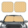 thumbnail image 2 of Balery 2 Piece Ping-Pong Table Tennis Racket Car Windshield Sun Shade|Foldable Front Windshield Shade for Car Front Window for Most Sedans SUV Truck-Large, 2 of 7
