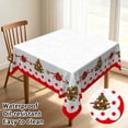 thumbnail image 2 of Tchckioa Merry Christmas Square Tablecloth,52x52 Inch Waterproof Table Cover for Kitchen, 2 of 7