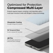 Ringke Easy Slide Tempered Glass for Galaxy S25, Easy Installation 9H Hardness Shatterproof HD Screen Protector