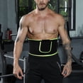 thumbnail image 4 of Cinturón recortador de cintura unisex con revestimiento nano plateado, envoltura de sauna para sudor, quemador de grasa para pérdida de peso (verde S), 4 of 8