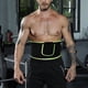 thumbnail image 4 of Cinturón recortador de cintura unisex con revestimiento nano plateado, envoltura de sauna para sudor, quemador de grasa para pérdida de peso (verde S), 4 of 5