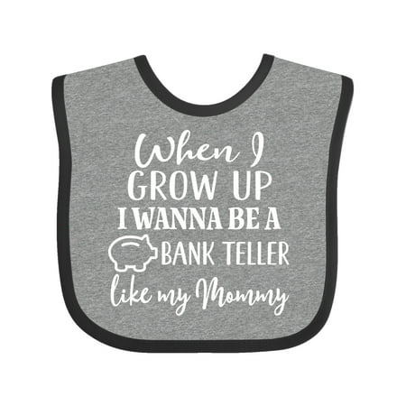 

Inktastic Future Bank Teller Like Mommy Gift Baby Girl Bib