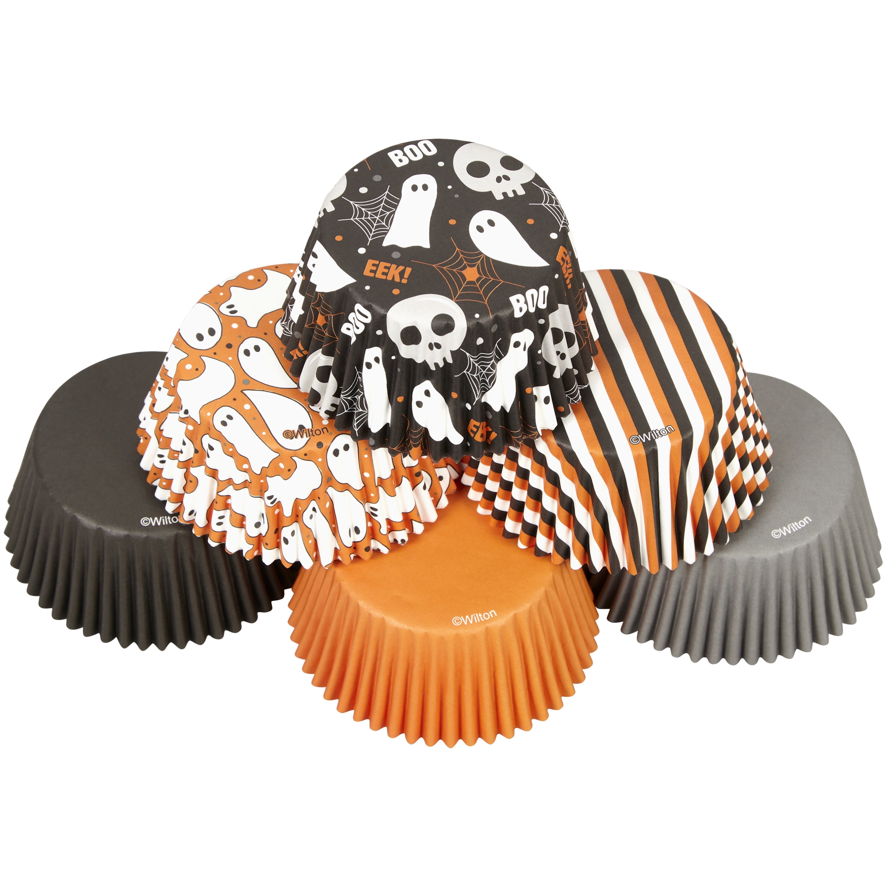 Wilton Halloween Ghost Assortment Cupcake Liners, 150Count