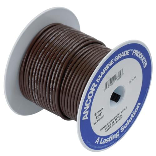 Ancor 102210 RV/ Boat Marine Grade Primary Electrical Wire #16 Gauge Brown 100'
