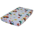 thumbnail image 2 of Everyday Kids Baby Boy Fitted Crib Sheet - Under Construction, 2 of 3