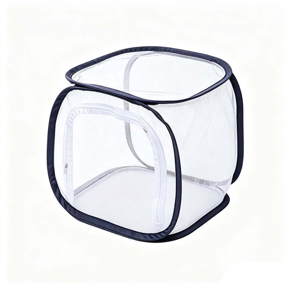 Foldable Butterfly Habitat Cage for Caterpillars, Collapsible Insect Enclosure with Breathable Mesh for Observation, Portable Terrarium for Indoor Outdoor Rearing and Nature Exploration