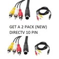 thumbnail image 2 of 2 LOT DIRECTV 10 PIN A/V COMPOSITE CABLE CLIENTS 10PINCOMPOS RCA 2 of 9