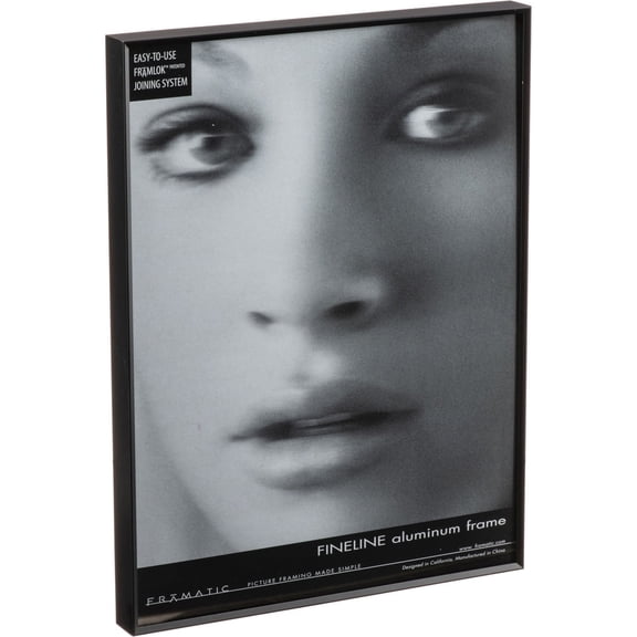 Framatic Fineline 8x10" Aluminum Frame with a Thin Face for a 8x10" Photograph, Black
