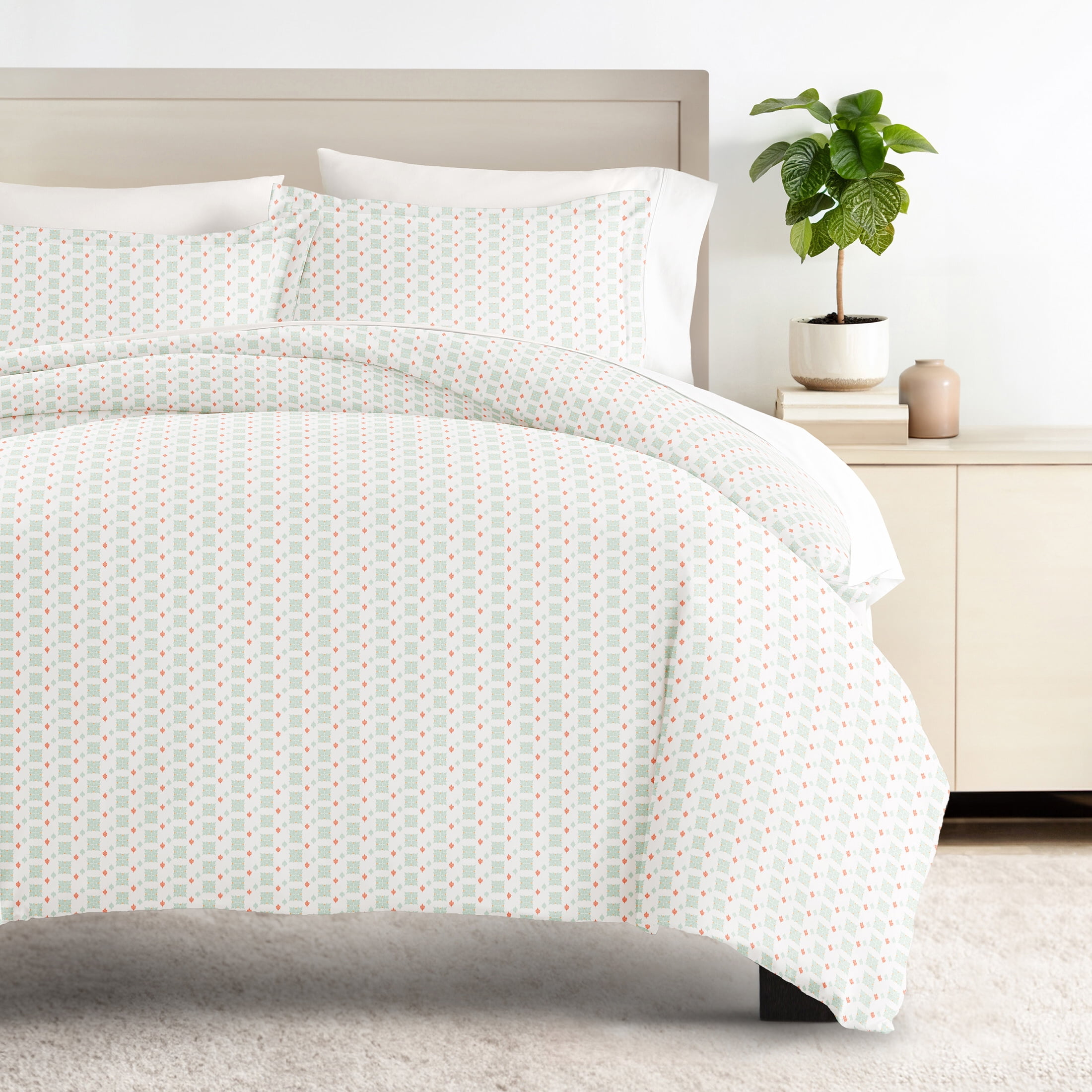 Duvet Cover Set - Ultra Soft & Breathable - Aqua Microfiber for Twin Size Bedding by Comfort Canopy