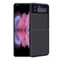 thumbnail image 1 of Estuche De Teléfono De Fibra De Carbono Compatible Con Samsung Z Flip 3 Estuche Protector De Teléfono Delgado Antihuellas Dactilares Cateissary EL016272-00, 1 of 5