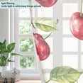 thumbnail image 4 of Yayeee Window Curtains Light Filtering 63"x42" Grommet Panel Pair Home Living Room Decor, Watercolor Cherry, 4 of 7