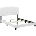 thumbnail image 7 of Modway Amelia Faux Leather Tufted King Panel Bed in White, 7 of 7