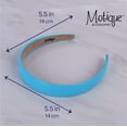 thumbnail image 6 of Motique Accessories 1 inch Vegan Leather Headband for Women and Girls (Blue), 6 of 6