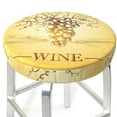 thumbnail image 3 of Kll Bunch Of Grapes Round Bar Chair Cushion Cover 14 Inch,Bar Stool Protector With Elastic, Soft Washable, 3 of 7
