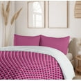 thumbnail image 6 of Ambesonne Geometric Duvet Cover Set, Sharp Rhombus Patterns, 2-Calking, Hot Pink, 6 of 7