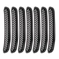 thumbnail image 3 of 7 piezas de insertos de rejilla frontal de malla con clip, color negro, compatibles con Jeep Wrangler, 3 of 11