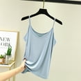 thumbnail image 2 of TODOZO Spaghetti Strap Tank Top Tank Top for Women Womens Tank Tops Spaghetti Strap Sleeveless V Neck Summer Innerwear Slimming and Shaping Basic Thin Casual Top for Women Light Blue Xl, 2 of 7