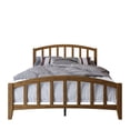 thumbnail image 3 of Home Design Nogales Twin Panel Bed Frame with Arched Slat Headboard and Center Support, Brown, Box Spring Required, Easy Assembly, 3 of 12