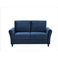 thumbnail image 6 of Uspridefurniture Corel Flared Arm Dark Blue Velvet 2Pcs Living Room Set, Sofa and Loveseat, 6 of 6
