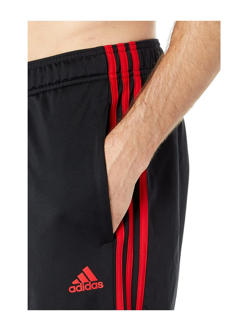 adidas Essentials 3-Stripes Tricot Open Hem Pants (Mens, Black