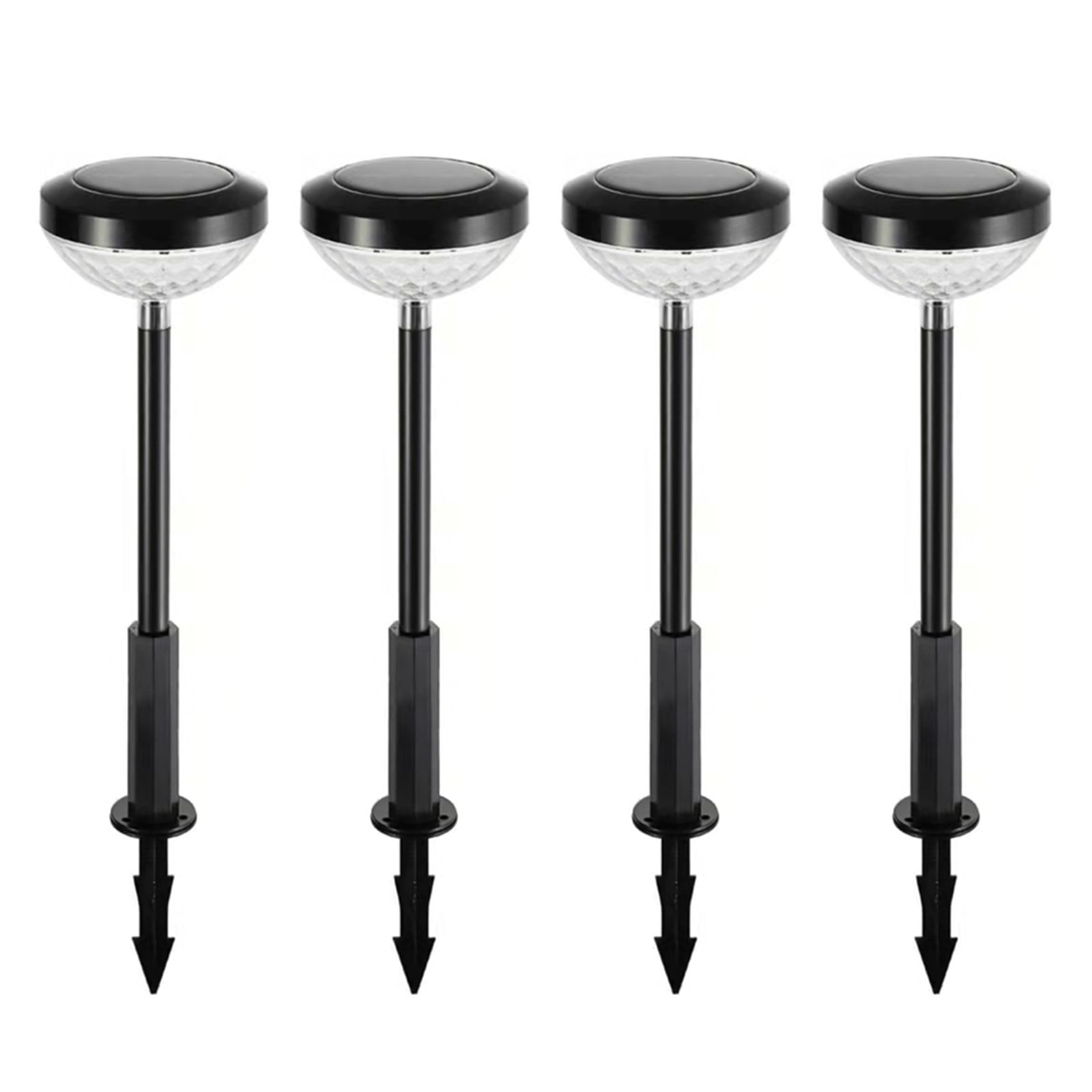 Bright Solar Pathway Lights 4 Pack Color Changing Warm White LED Solar