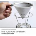 thumbnail image 2 of Anxingo Filtre à Café en Acier Inoxydable Réutilisable avec Support Amovible, 2 of 8