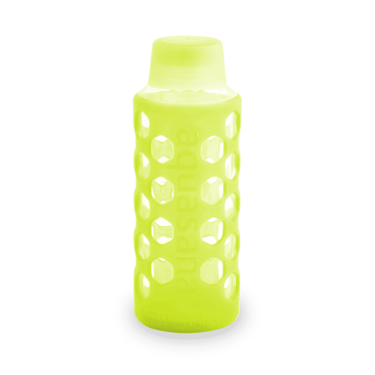 Aquasana AQ-6006-LGRN 18-Ounce Glass Water Bottle with Silicone Sleeve, Light Green