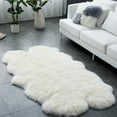 thumbnail image 1 of 180x110cm Soft Fluffy Fur Non Slip Faux Sheepskin Rug, 1 of 5