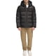 thumbnail image 1 of Chaqueta Tommy Hilfiger de piel sintética negra con capucha y capucha, 1 of 5