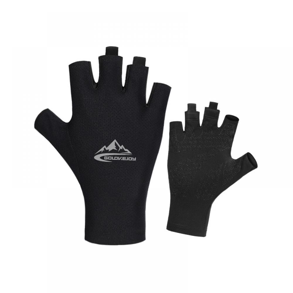 Stubby UV Fishing Gloves Sun Protection Fingerless Glove Men Women UPF