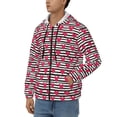 thumbnail image 3 of Kdxio Hearts And Lines Print Men Hoodies Casual Hoodies for Men with Zip Pockets Full Zip Long Sleeve Sweatshirt Sports Hooded Jacket-3X-Large, 3 of 5