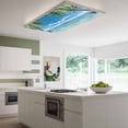 thumbnail image 3 of Ocean Magnetic Fluorescent Light Covers for Ceiling Lights 2 x 4 Feet, Summer Palm Trees Blue Sky Beach Scenery Office Classroom Kitchen Drop Ceiling Light Covers Lighting Filters Shade Panel 4 Packs, 3 of 9