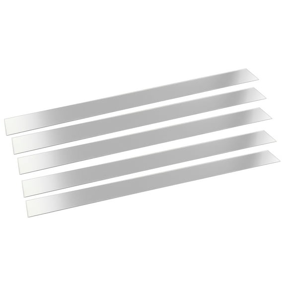 10Pcs Acrylic Long Strip Mirror Mosaic Wall Stickers DIY Art Living Room Bedroom Ornament 3D Lines Wall Sticker Home Decoration sliver Smile Home