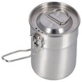 thumbnail image 1 of Camp Cooking Pots, Wire Drawing Camping Coffee Pot Round Easy Carry  for Hiking, 1 of 7