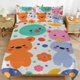 Bedding Set Color Cartoon Pattern Bat Duvet Cover Set Comforter Cover